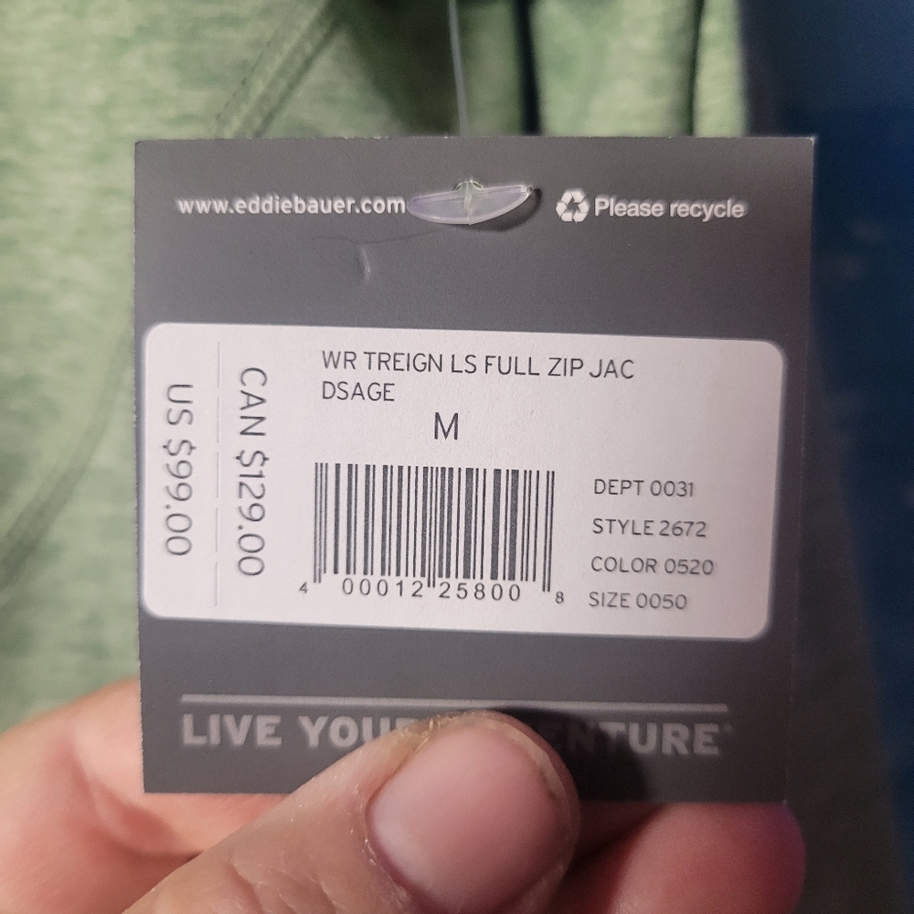 Eddie Bauer NWT Women's Full Zip Athletic‎ Jacket Hoodie Size Medium - Picture 3 of 7